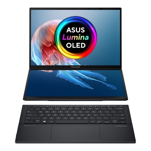ASUS laptop Zenbook Duo 14 UX8406CA-PZ042X 90NB14X1-M002Y0, Intel Core Ultra 9 285H, 14" 3K OLED 120Hz Touch Glossy, 32GB LPDDR5X RAM, 2TB SSD, Intel Arc Graphics, Windows 11 Home
