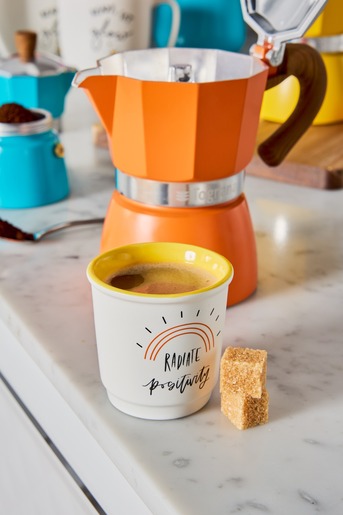 Tognana Moka Pot aparat za kafu uz 3 GRATIS šoljice, narandžasti