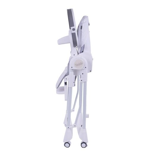 JUNGLE hranilica Teddy siva - podesiva sa točkićima i pladnjem