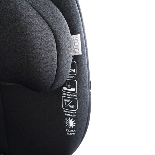 JUNGLE autosjedalica Jet 360° Isofix i-Size 0–12 god (40–150 cm) crna