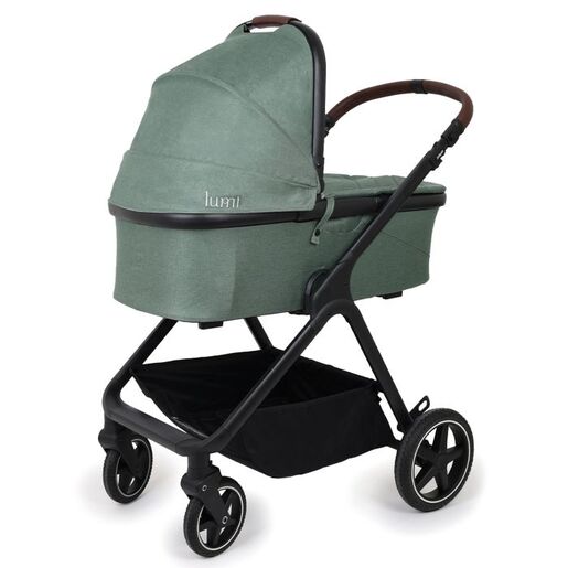 JUNGLE Lumi dječija kolica 3u1 sa autosjedalom i korpom, zelena