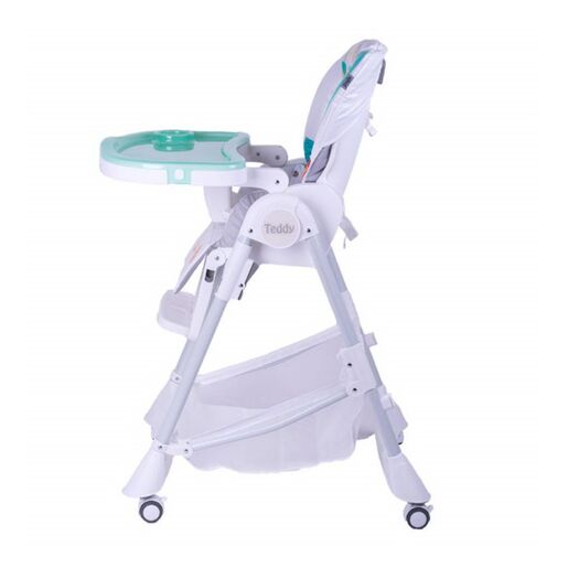 JUNGLE hranilica Teddy tirkizna - podesiva sa točkićima i pladnjem