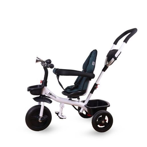 JUNGLE dječiji tricikl Girotto sa ručkom i rotirajućim sjedištem, zeleni