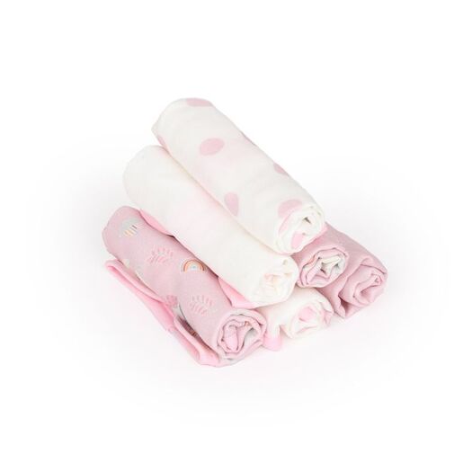 JUNGLE baby set za prvi otisak bebe, slonić rozi - poklon set za bebe