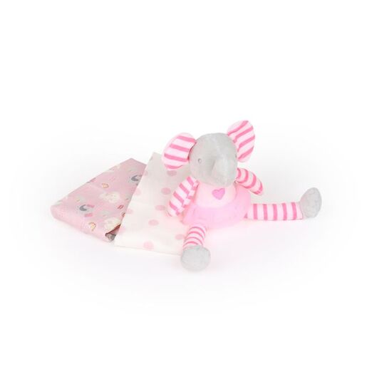 JUNGLE baby set za prvi otisak bebe, slonić rozi - poklon set za bebe