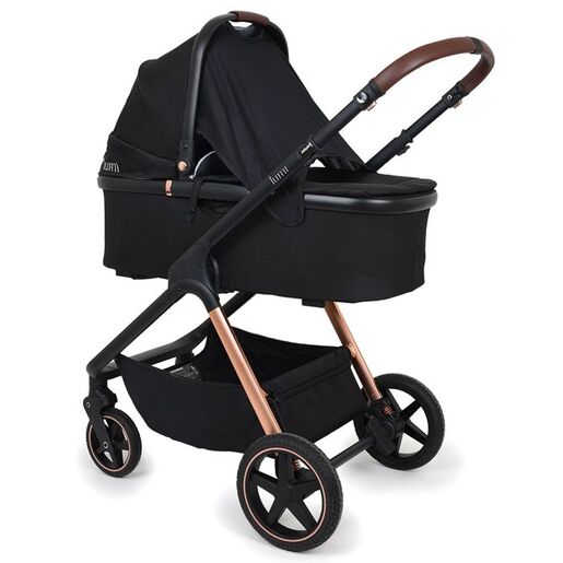 JUNGLE Lumi dječija kolica 3u1 sa autosjedalicom i korpom, crna