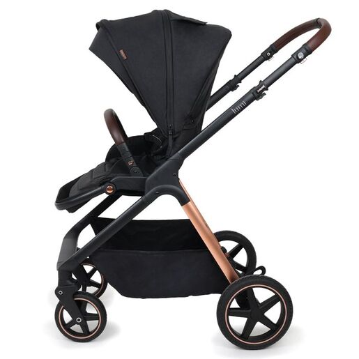 JUNGLE Lumi dječija kolica 3u1 sa autosjedalicom i korpom, crna