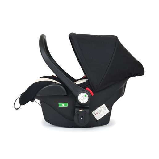 JUNGLE Lumi dječija kolica 3u1 sa autosjedalicom i korpom, crna