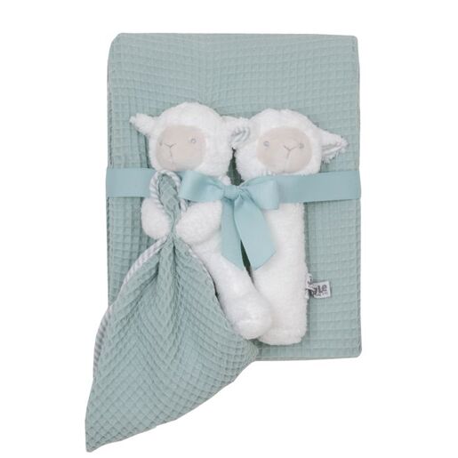 JUNGLE baby set dekica, tješilica i skviker - poklon set za bebe plava