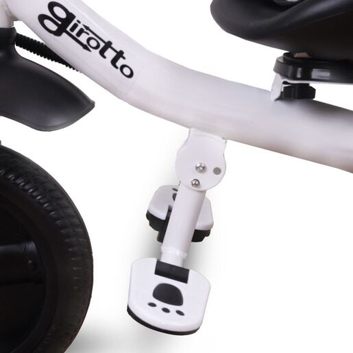 JUNGLE dječiji tricikl Girotto sa ručkom i rotirajućim sjedištem, bijelo sivi