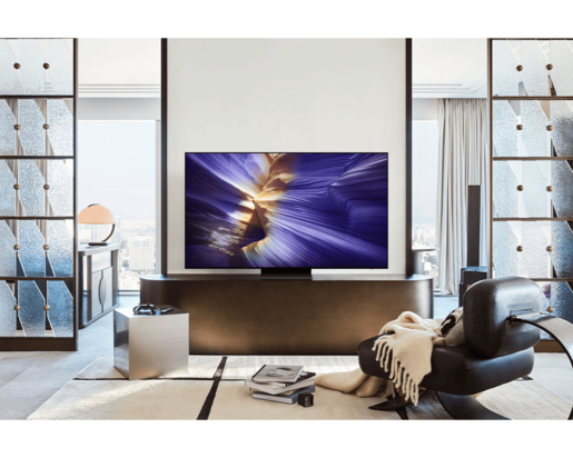 SAMSUNG OLED televizor QE65S90FATXXH, 4K Ultra HD, Smart TV, Tizen OS, NQ4 AI Gen3 procesorr, Motion Xcelerator pri 144 Hz, grafitno crni