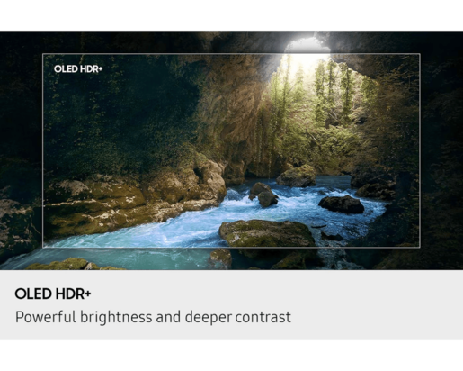 SAMSUNG OLED televizor QE65S90FATXXH, 4K Ultra HD, Smart TV, Tizen OS, NQ4 AI Gen3 procesorr, Motion Xcelerator pri 144 Hz, grafitno crni