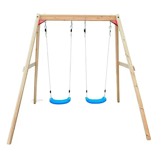 KINDER HOME dječija dupla drvena ljuljaška za dvorište