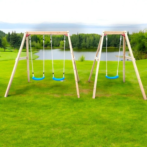 KINDER HOME dječija drvena ljuljaška za dvorište