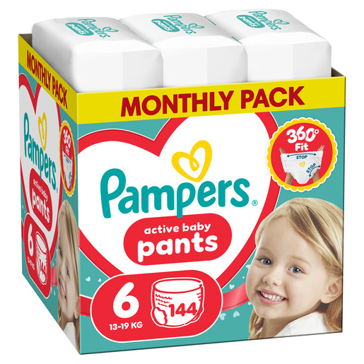 Pampers Pants pelene gaćice veličina 6 (Extra Large) Mega Box 144 kom (13–19 kg)