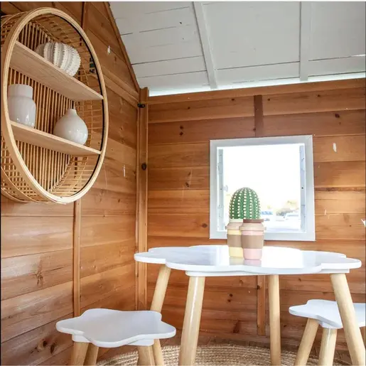 KINDER HOME velika dječija drvena kućica sa pješčanikom i toboganom