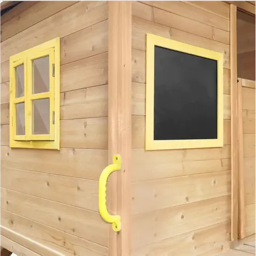 KINDER HOME velika dječija drvena kućica sa pješčanikom i toboganom