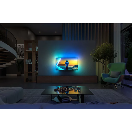 PHILIPS OLED televizor 55OLED820/12, 4K Ultra HD, Smart TV, Google TV™, Ambilight s 3 strane, VRR 144 Hz, P5 AI perfect picture engine, Crni
