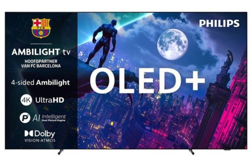 PHILIPS OLED+ televizor 65OLED950/12, 4K Ultra HD, Smart TV, Google TV™, Dual P5 AI Procesor, Ambilight 4 strane, VRR 144Hz, Dolby Vision i Atmos, Crni