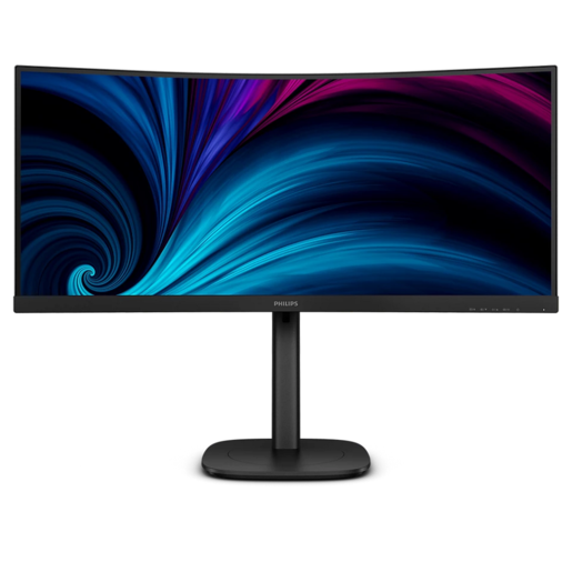 Philips monitor 34B2U3600C Curved Business, 34" 2K WQHD VA, 4ms, 100Hz, 300nits, USB-C, RJ45, Speakers ERGo