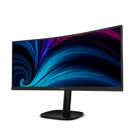 Philips monitor 34B2U3600C Curved Business, 34" 2K WQHD VA, 4ms, 100Hz, 300nits, USB-C, RJ45, Speakers ERGo