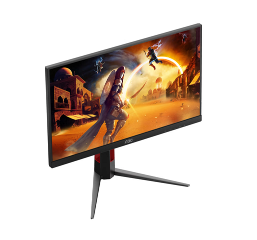 AOC monitor 24G4HA Gaming, 23.8" FHD Fast IPS, 200Hz, 0.5ms MPRT, 300 nits, Adaptive Sync, G-Sync Compatible, HDR10, 2x HDMI, DP, zvučnici, Full Ergo, VESA