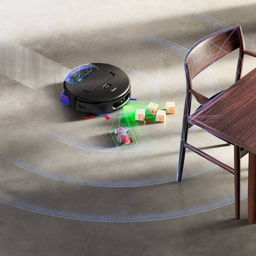 Dyson robotski usisivač Spot+Scrub AI Black/Blue