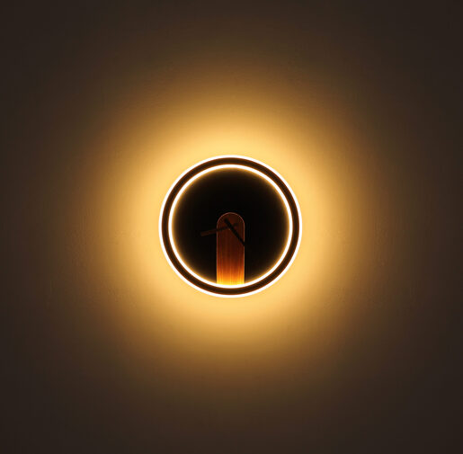 GLOBO zidni sat sa LED rasvjetom SUSSY 78280 2u1 dekorativna lampa