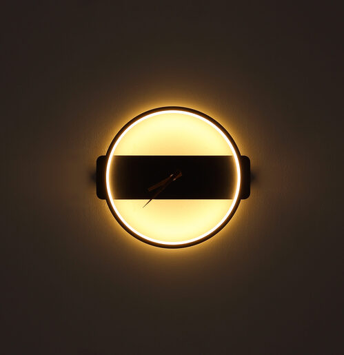 GLOBO zidni sat sa LED rasvjetom SUSSY 78281 2u1 dekorativna lampa