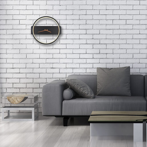 GLOBO zidni sat sa LED rasvjetom SUSSY 78281 2u1 dekorativna lampa