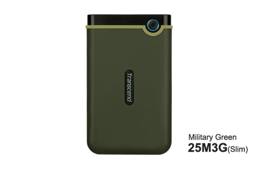 Transcend HDD 2TB StoreJet M3 Portable, USB 3.1, anti-shock, Military Green, eksterni hard disk