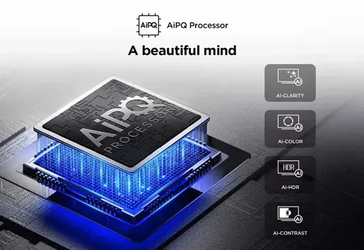 TCL LED televizor 43V6C, AiPQ procesor, 4K HDR, Google OS, HDR10, Smart TV, HVA panel, Dolby Audio