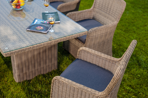 Green Bay fotelja Sicily – ratan sa metalnom konstrukcijom