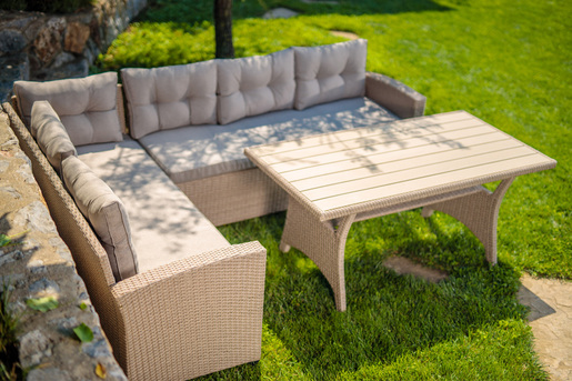 Green Bay vrtni set Torente – ugaona garnitura + stol