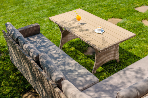 Green Bay vrtni set Torente – ugaona garnitura + stol