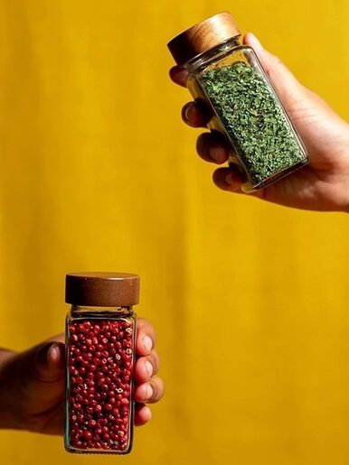 Millery set za začine 12 kom 120 ml sa drvenim poklopcima