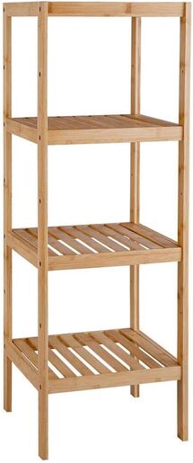 Millery bambus polica sa 4 nivoa 115 cm – višenamjenska polica