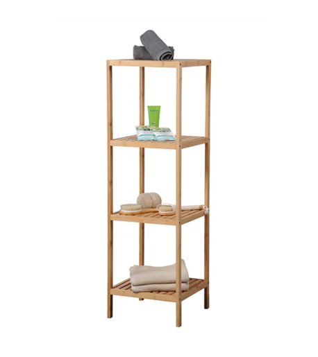 Millery bambus polica sa 4 nivoa 115 cm – višenamjenska polica