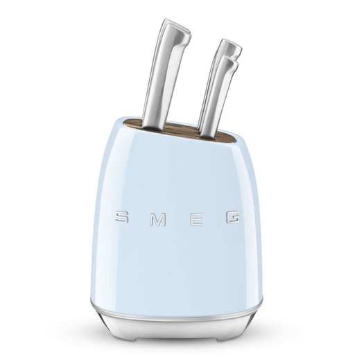 Smeg set noževa u bloku KBSF02PB, pastelno plavi