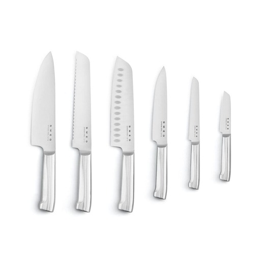 Smeg set noževa u bloku KBSF02PB, pastelno plavi