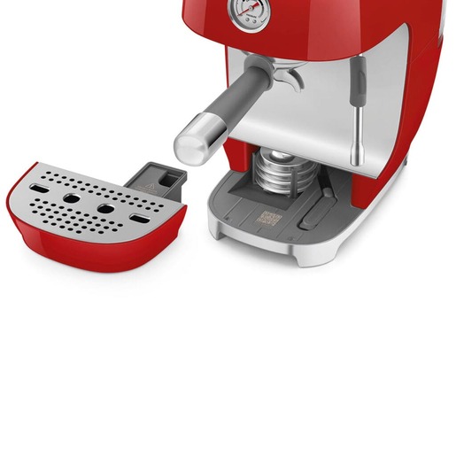 Smeg aparat za espresso kafu ECF03RDEU, ručni, crvena