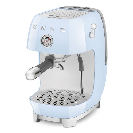 Smeg aparat za espresso kafu ECF03PBEU, ručni, pastelno plavi
