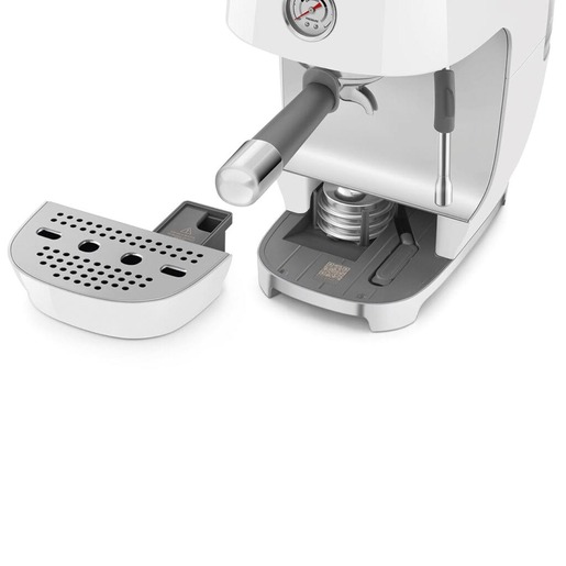 Smeg aparat za espresso kafu ECF03WHEU, ručni, bijela