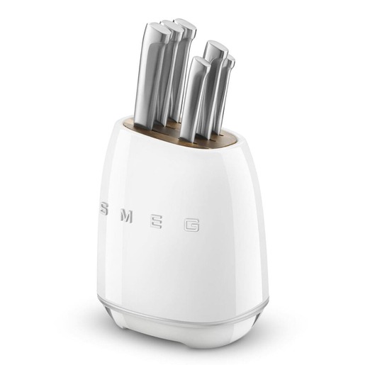 Smeg set noževa u bloku KBSF02WH, bijeli