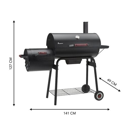 LANDMANN smoker roštilj na ugalj Kentucky 31426 – 66x36 cm