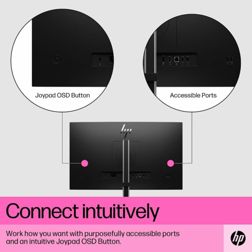 HP monitor E24t G5, 23.8" FHD IPS, 75Hz, 5ms, Touchscreen, Anti-Glare, HDMI, DP, USB Hub, VESA