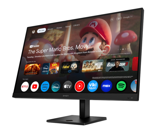 HP OMEN Monitor 32x, 31.5" 4K UHD IPS, 144Hz, 1ms, FreeSync, HDR400, Smart, Anti-Glare, USB-C, USB, LAN, VESA