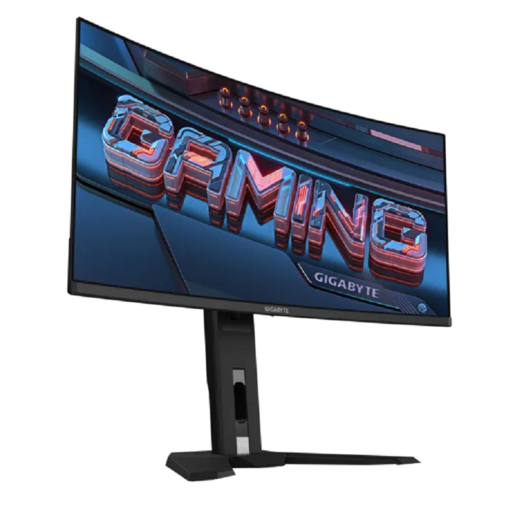 Gigabyte Gaming Monitor 34", 34" WQHD OLED, 240Hz, 0.03ms, HDR True Black 400, Anti-Glare, 2x HDMI 2.1, DP, USB-C, USB Hub, VESA