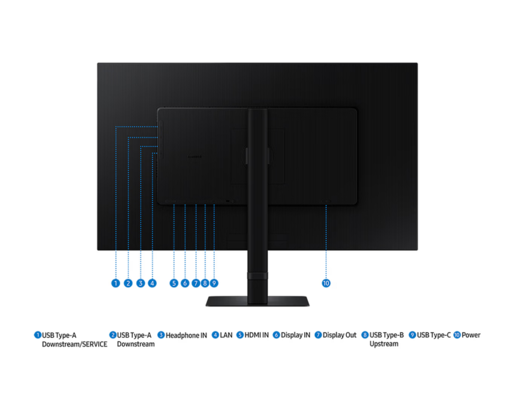 Samsung Monitor ViewFinity S6, 32" QHD IPS, 100Hz, 5ms, USB-C 90W, HDMI, DP, VESA