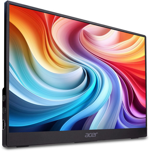 Acer Portable Monitor, 15.6" FHD IPS, 4ms GTG, 250 nita, Adaptive Sync, HDMI, 2x USB-C